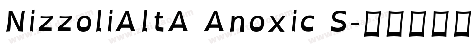 NizzoliAltA Anoxic S字体转换